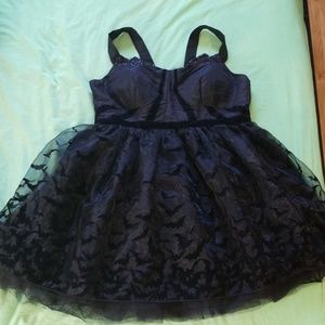 Torrid DC Comics Black Formal Batman Dress Sz 18